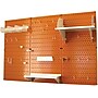 Wall Control 4' Metal Pegboard Standard Workbench Kit, Orange Tool Board and White Accessories~#|#~s0734172_sc7
