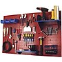 Wall Control 4' Metal Pegboard Standard Workbench Kit, Red Tool Board and Blue Accessories~#|#~s0734175_sc7