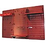 Wall Control 4' Metal Pegboard Standard Workbench Kit, Red Tool Board and Red Accessories~#|#~s0734178_sc7