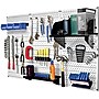 Wall Control 4' Metal Pegboard Standard Workbench Kit, White Tool Board and Black Accessories~#|#~s0734184_sc7
