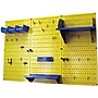 Wall Control 4' Metal Pegboard Standard Workbench Kit, Yellow Tool Board and Blue Accessories~#|#~s0734189_sc7