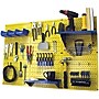 Wall Control 4' Metal Pegboard Standard Workbench Kit, Yellow Tool Board and Blue Accessories~#|#~s0734190_sc7