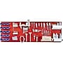 Wall Control 8' Metal Pegboard Master Workbench Kit, Red Tool Board and White Accessories~#|#~s0734203_sc7