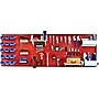 Wall Control 8' Metal Pegboard Master Workbench Kit, Red Tool Board and White Accessories~#|#~s0734204_sc7