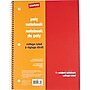 Staples® 1 Subject Poly Notebook, Red, College Ruled, 8" x 10 1/2", 70 Sheets~#|#~s0737664_sc7
