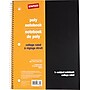 Staples® 1 Subject Poly Notebook, Black, College Ruled, 8" x 10 1/2", 70 Sheets~#|#~s0737666_sc7