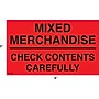 Decker Tape "Mixed Merchandise/Check Contents Carefully" Label, 3" x 5", 500/Roll (DL2483C)~#|#~s0750762_sc7