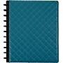 Staples® Arc Customizable Patent Leather Notebook System, Teal Quilted, 9 1/2" x 11 1/2", Each (24742)~#|#~s0755561_sc7