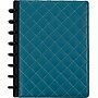 Staples® Arc Customizable Patent Leather Notebook System, Teal Quilted, 9 1/2" x 11 1/2", Each (24742)~#|#~s0755562_sc7