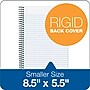 TOPS Classified Colors 1-Subject Notebooks, 5.5" x 8.5", Narrow Ruled, 100 Sheets, Gray/Silver (73507)~#|#~s0756034_sc7