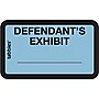 Tabbies Defendant's Exhibit Pre-Printed Labels, 1" x 1-5/8", Blue, 252 Labels/Pack (58093)~#|#~s0761647_sc7