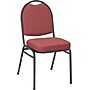 KFI Seating Stack Chair with Black Frame, Fabric, Burgundy, Seat: 16"W x 16"D, Back: 14"W x 15"H~#|#~s0778310_sc7