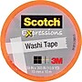 Scotch® Expressions Washi Tape, 0.59" x 10.91 yds., Orange (C314-ORG-J)~#|#~F1B0B0B9-08CF-4B40-8E22EFAC36B3623C_sc7