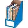Bankers Box® Extra-Wide Magazine File, 6 1/4" x 12 1/4" x 13", Blue, 3/Pack (FEL3380801)~#|#~s0784011_sc7