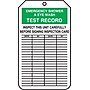 Accuform 5 3/4" x 3 1/4" RP-Plastic Equipment Status Tag "EMERGENCY..", Green/Black On White, 25/Pack (MGT207PTP)~#|#~s0784678_sc7