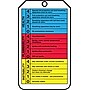 Accuform RP-Plastic Hazardous Material Tag "NFPA Diamond..", Blue/Red/Yellow/Black On White, 25/Pack (THS101PTP)~#|#~s0784774_sc7