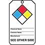 Accuform RP-Plastic Hazardous Material Tag "NFPA Diamond..", Blue/Red/Yellow/Black On White, 25/Pack (THS101PTP)~#|#~s0784775_sc7