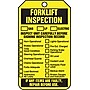 Accuform 5 3/4" x 3 1/4" RP-Plastic Status Tags "FORKLIFT..", Black On Yellow, 25/Pack (TRS305PTP)~#|#~s0784783_sc7