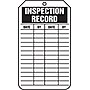 Accuform 5.75" x 3.25" PF-Cardstock Status Tags "INSPECTION REC..", Black On White, 25/Pack (TRS307CTP)~#|#~s0784785_sc7