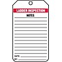 Accuform 5 3/4" x 3 1/4" PF-Cardstock Ladder Status Tag "LADDER..", Red/Black On White, 25/Pack (TRS340CTP)~#|#~s0784792_sc7