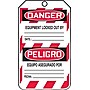 Accuform 5 3/4" x 3 1/4" PF-Cardstock Bilingual Lockout Tag "DANGER DO..", Red/Black On White, 25/Pack (TSP101CTP)~#|#~s0784794_sc7