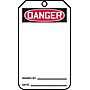 Accuform 5 3/4" x 3 1/4" Cardstock Blank Front Safety Tags "DANGER..", Red/Black On White, 25/Pack (MDT185CTP)~#|#~s0791916_sc7