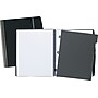 Cambridge® Accents Notebook, 100 Sheets, Bungee Closure, Silver, 9 1/2" x 6" (45240)~#|#~s0796289_sc7