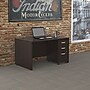 Bush Business Furniture Westfield 48W Desk with Pre-Assembled 3Dwr Mobile Pedestal, Mocha Cherry~#|#~s0801641_sc7