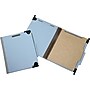 AbilityOne SKILCRAFT 4-Section Fastener Heavy-duty Hanging Files, Letter, 8.5" x 11", 1 Dividers, 1" Capacity, Lt Blue, 10/BX~#|#~s0807449_sc7
