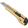 AbilityOne SKILCRAFT Snap-off Blade Heavy-duty Utility Knife, 6.75" Polymer Handle, Steel Blade, Yellow, Silver~#|#~s0807467_sc7