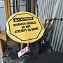 Accuform 24" Steering Wheel Message Cover "CAUTION DISABLED VEHICLE..", Black On Yellow (KDD739)~#|#~s0810210_sc7