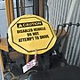 Accuform 20" Steering Wheel Message Cover "CAUTION DISABLED VEHICLE..", Black On Yellow (KDD728)~#|#~s0810212_sc7