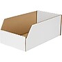 12"L x 6"W x 4.5"H Storage Boxes, White, 50/Bundle (337-060412)~#|#~s0814891_sc7
