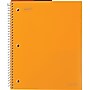 Staples Accel Durable Poly Cover Notebook, 8-1/2" x 11", Wide Ruled, Orange, 12/Pack~#|#~s0818084_sc7