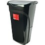 Brighton Professional Plastic Swing Lid Trash Cans, Black, 10.25 gal. (BPR26403)~#|#~s0820065_sc7