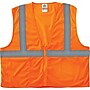 Ergodyne GloWear 8210Z High Visibility Sleeveless Safety Vest, ANSI Class R2, 4XL/5XL, Orange (21049)~#|#~s0820902_sc7