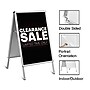 Staples® Blank Indoor/Outdoor Sidewalk Sign, White/Silver, 24" x 36" Aluminum Frame Board~#|#~C23F5556-5903-4F34-89712EE92F4EACF5_sc7