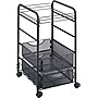 Safco Onyx Mesh Open File 2-Drawer Vertical Cabinet, Mobile/Pedestal, Letter, Black, 17" (5215BL)~#|#~s0822378_sc7