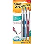 BIC Atlantis Retractable Ballpoint Pens, Fine Point, Assorted Inks, 3/Pack (VCGNP31-AST)~#|#~s0823302_sc7