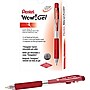 Pentel WOW! Retractable Gel Pens, Medium Point, Red Ink, Dozen (K437-B)~#|#~s0823768_sc7