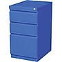 Hirsh HL10000 Series 3-Drawer Mobile Pedestal File Cabinet with Full-Width Pull and Wheels, Letter-Width, Blue, 20" Deep (19356)~#|#~s0824182_sc7