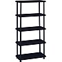 ICEBERG Rough 'N Ready 5-Shelf Plastic/Poly Stand Alone, 36", Black (20851)~#|#~s0831107_sc7