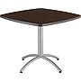 Iceberg® CafeWorks Cafe Table, 36'' Square, Walnut~#|#~s0831258_sc7