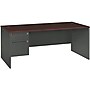 HON® 38000 Series Left Pedestal Desk 72"W, Mahogany/Charcoal, 29 1/2"H x 72"W x 36"D~#|#~s0835771_sc7