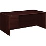 HON 10500 Series 72"W Left Pedestal Desk, Mahogany (H10586LNN)~#|#~s0974163_sc7