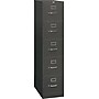 HON 310 Series 5-Drawer Vertical File Cabinet, Letter Size, Lockable, Charcoal, 26 1/2"D (HON315PS)~#|#~s0836043_sc7