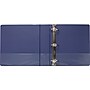 Staples Heavy Duty 2" 3-Ring Non-View Binder With Label Holder, D-Ring, Blue (55379/26419)~#|#~s0839596_sc7