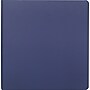 Staples Heavy Duty 2" 3-Ring Non-View Binder With Label Holder, D-Ring, Blue (55379/26419)~#|#~s0839599_sc7