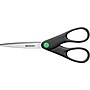 Westcott Straight KleenEarth 7" Recycled Stainless Steel Standard Scissors, Pointed Tip, Black (44218)~#|#~s0843039_sc7