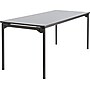 ICEBERG Maxx Legroom 30" x 72" Wooden Folding Table, Gray (65827)~#|#~s0857622_sc7